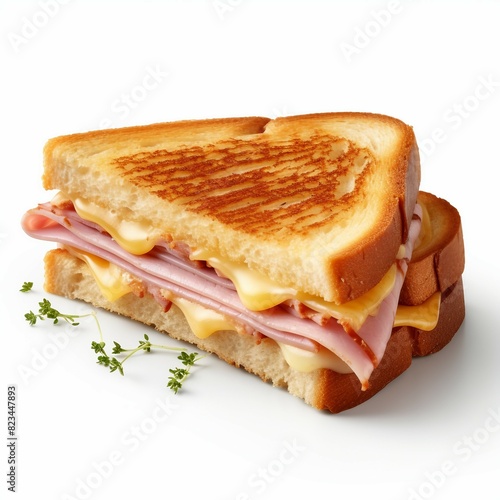 toasted ham and cheese sandwich