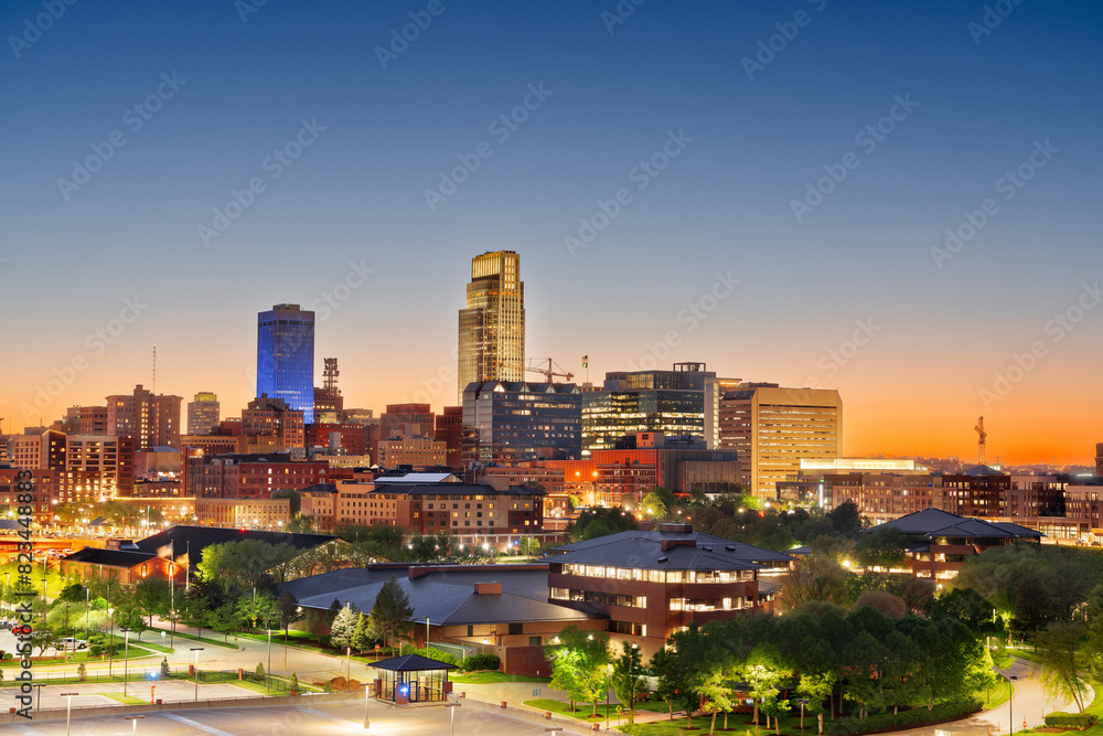 Omaha, Nebraska, USA Downtown Cityscape