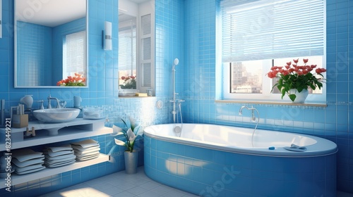 cleanliness blue interior