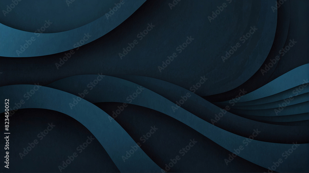 Abstract Dark Blue Paper Waves Background. Made with Generative AI Technology Abstract Dark Blue Paper Waves Background. Made with Generative AI Technology