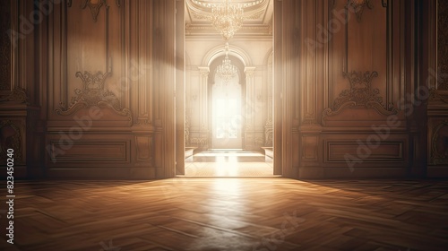 lighting blurred interior entryway