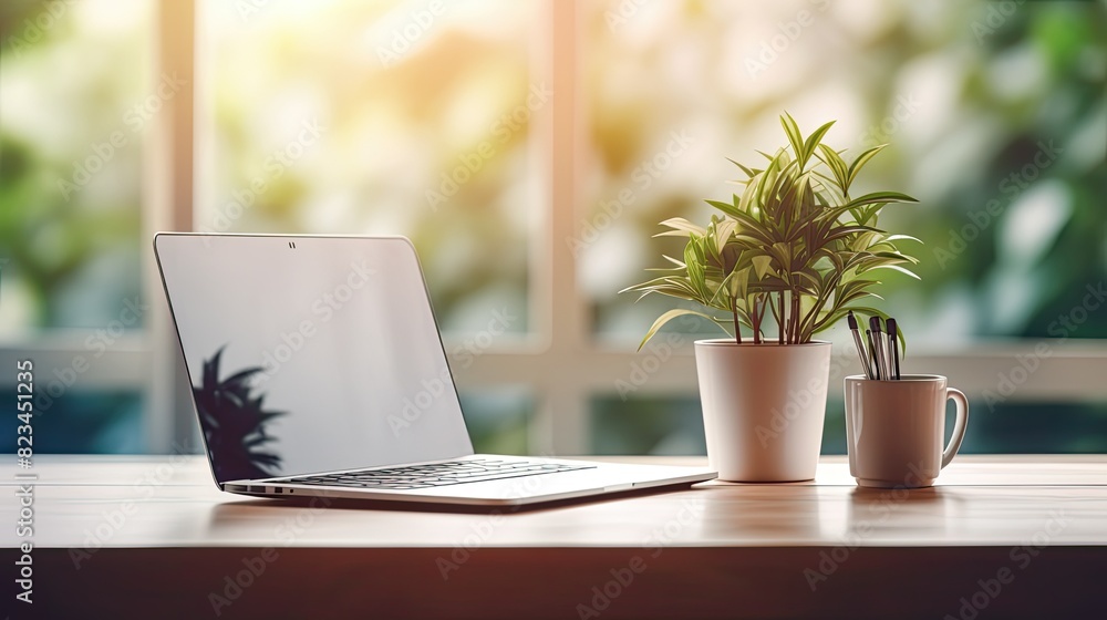 peaceful blurred interior home office desk peaceful blurred interior home office desk