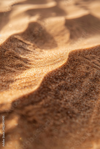 Close up view of sand dune 