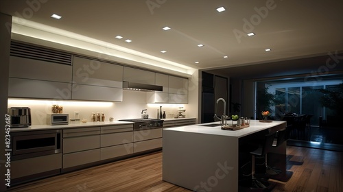 modern recessed lighting kitchen