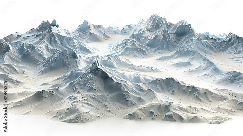 Modern nature national park background wallpaper, backdrop, texture, White Sands, New Mexico, USA, America, isolated. LIDAR model, elevation scan, topography map, 3D render, template, aerial, drone