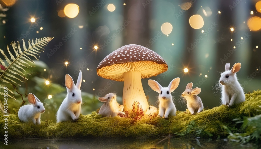 Obraz premium mushrooms in the woods
