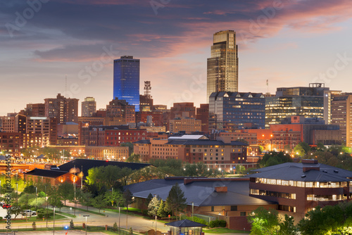 Omaha, Nebraska, USA Downtown Cityscape