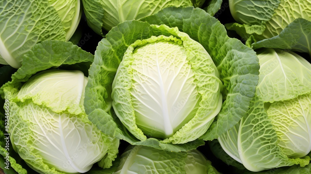 Obraz premium farmer organic cabbage vegetable