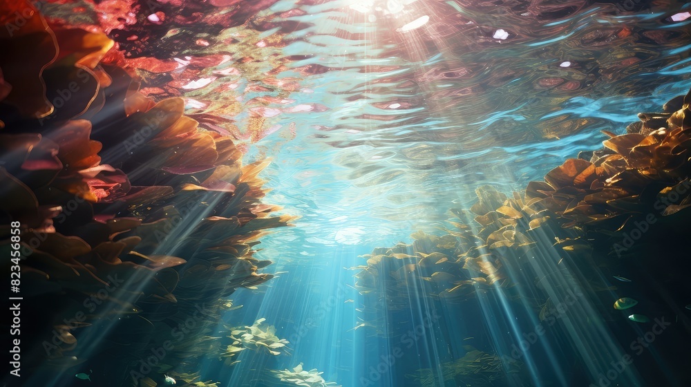 colors light through water