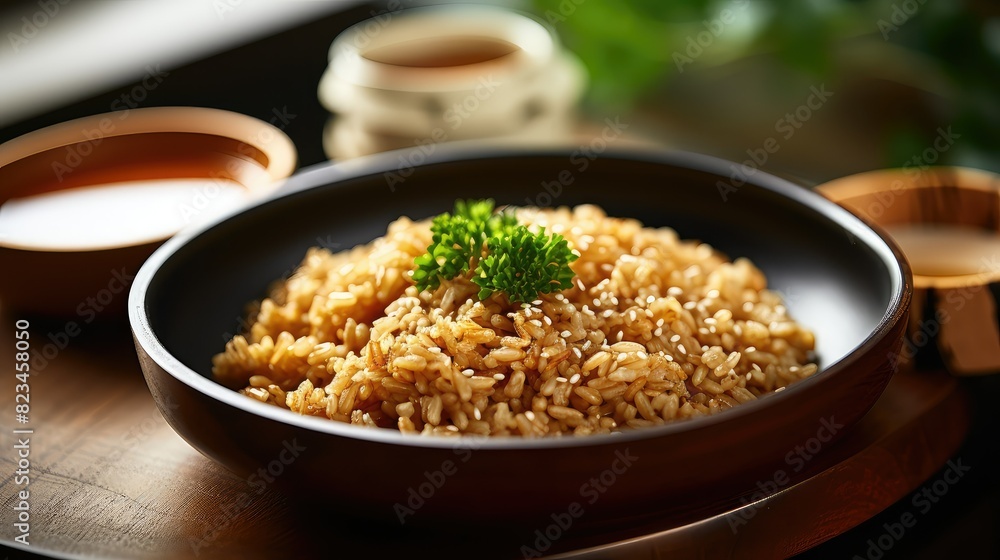 seeds bowl of cooked brown rice seeds bowl of cooked brown rice