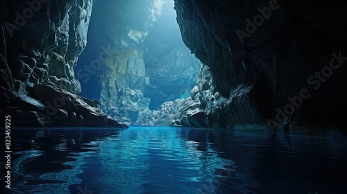reflections blue grotto photo
