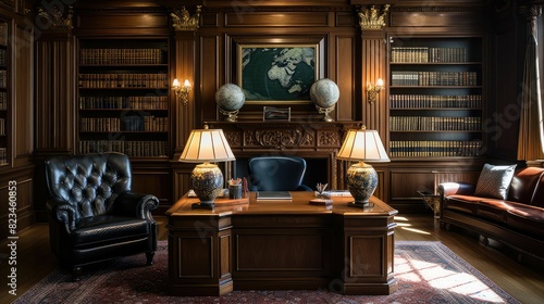 traditional executive office interior