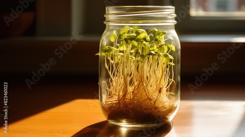 organic bean sprouts photo