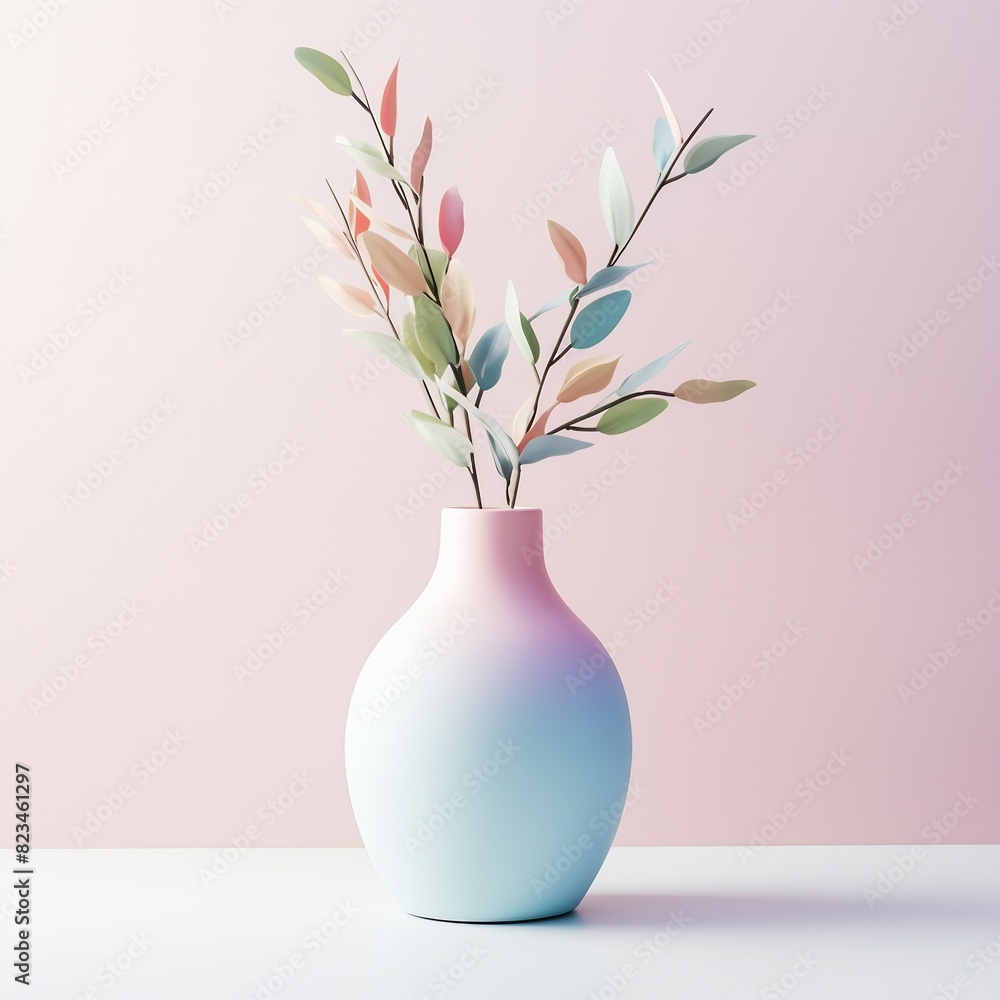 flowers in pastel vase flowers in pastel vase