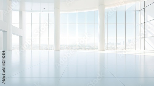 contemporary blurred clean building interior