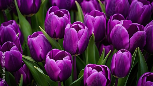 vibrant purple tulip background