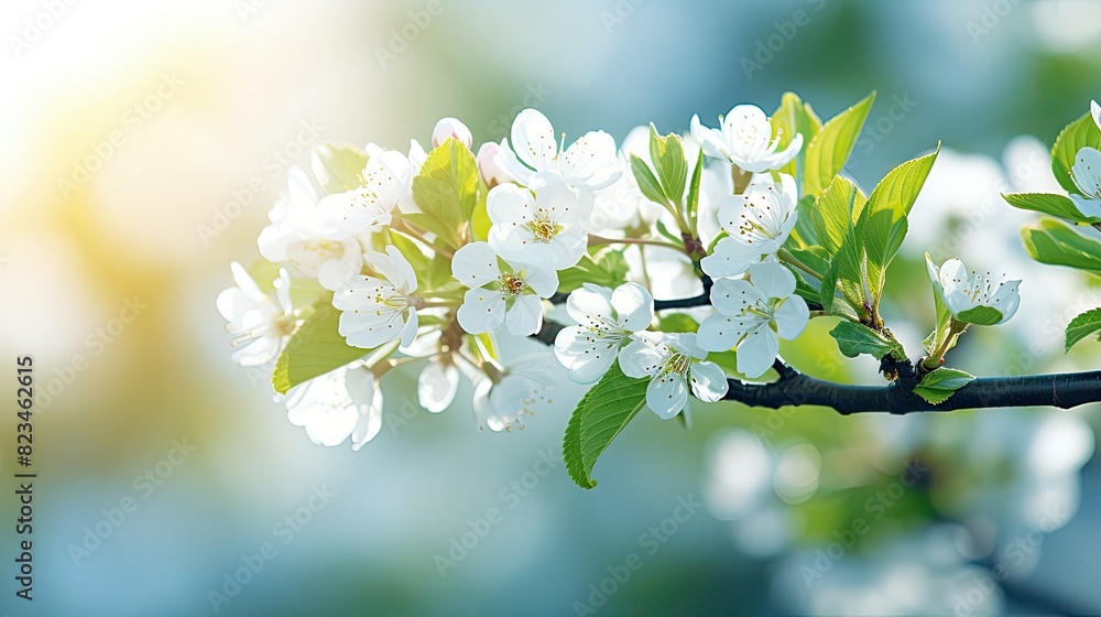 blurred branch cherry background blurred branch cherry background