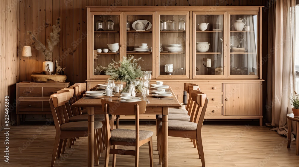 Obraz premium natural wood interior