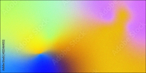 blurry colorful gradient mesh background with multicolor watercolor splashes, colorful and blurry digital grain soft noise effect pattern, abstract color rainbow color abstract background.