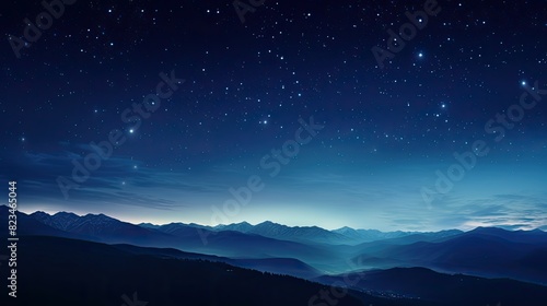 mountain star gradient © vectorwin