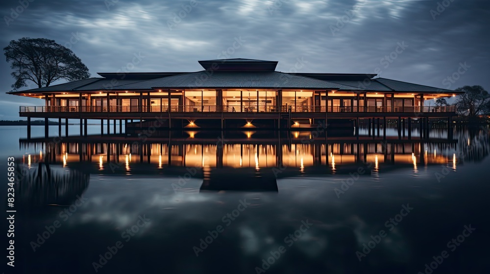 Fototapeta premium design building lights