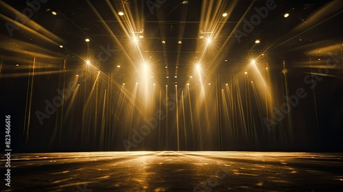 concert gold stage lights