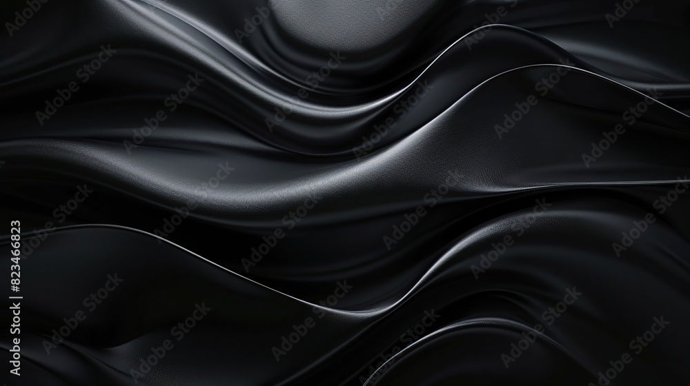 Obraz premium Modern Black abstract background design. Generative Ai