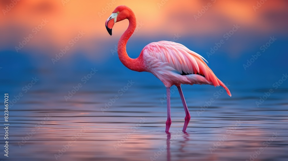 Fototapeta premium vibrant bright pink