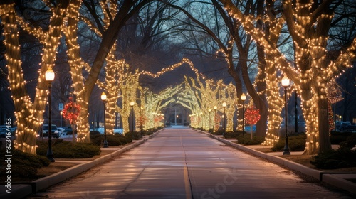 holiday christmas lights flat