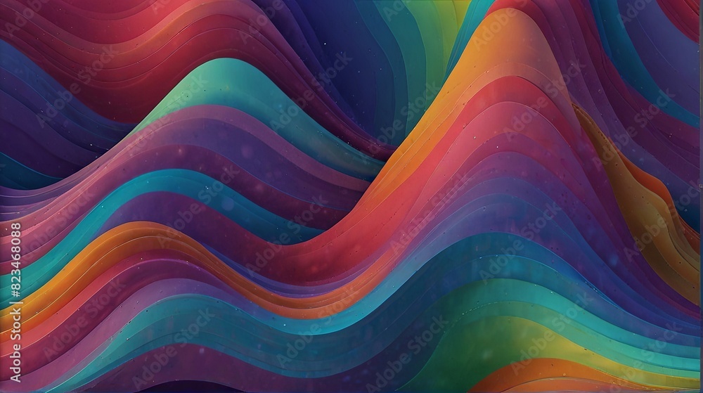 Colorful Abstract Wavy Background. Made with Generative AI Technology Colorful Abstract Wavy Background. Made with Generative AI Technology