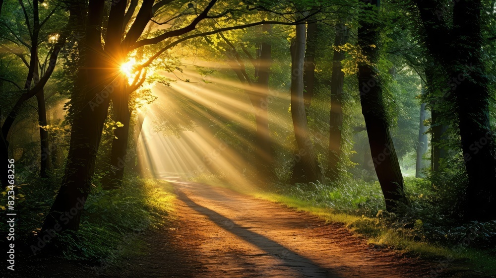 Naklejka premium shadow crack of light