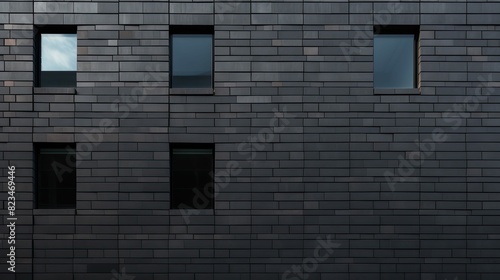 smooth dark grey bricks