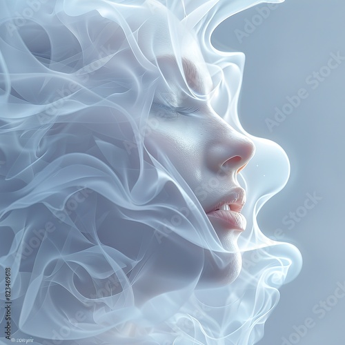 woman face female person smoke beauty portrait fashion