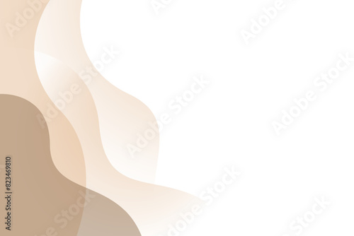 Brown wave modern background with white space for text and message. template design	