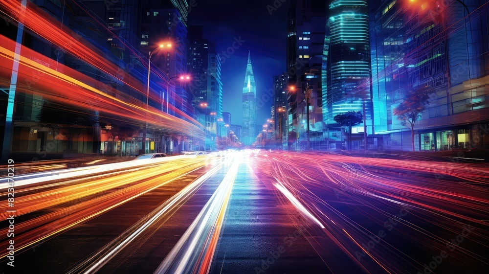 street technology background light street technology background light