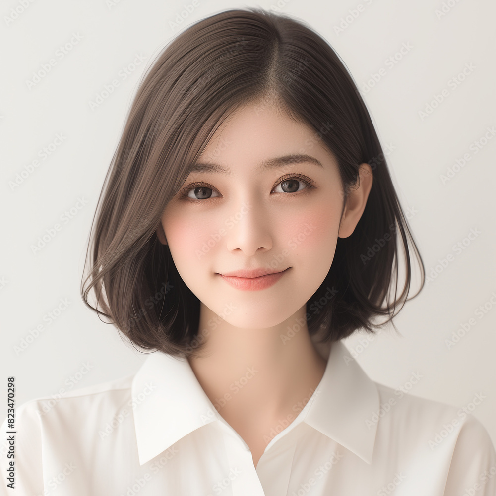 若い女性のビューティーポートレート