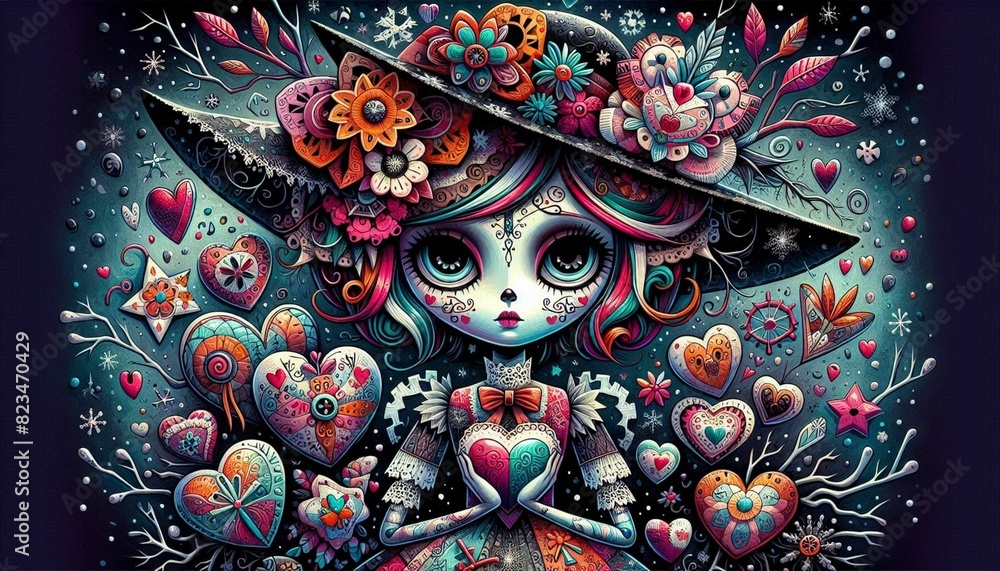 Día de los Muertos, niño lindo colorido, arte mexicano, pintura facial, tradicional para niños Día de los Muertos, niño lindo colorido, arte mexicano, pintura facial, tradicional para niños