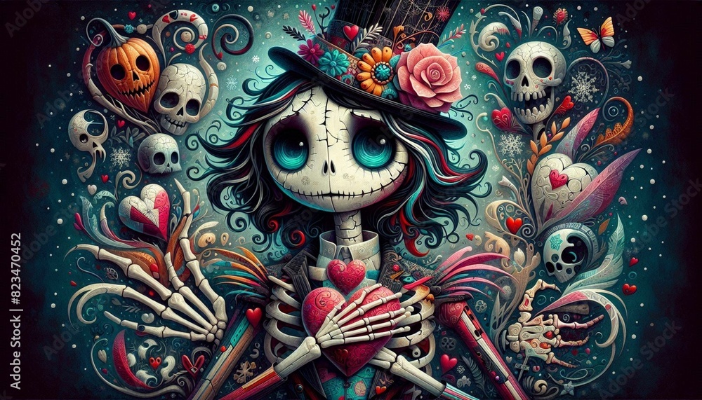 Día de los Muertos, niño lindo colorido, arte mexicano, pintura facial, tradicional para niños Día de los Muertos, niño lindo colorido, arte mexicano, pintura facial, tradicional para niños