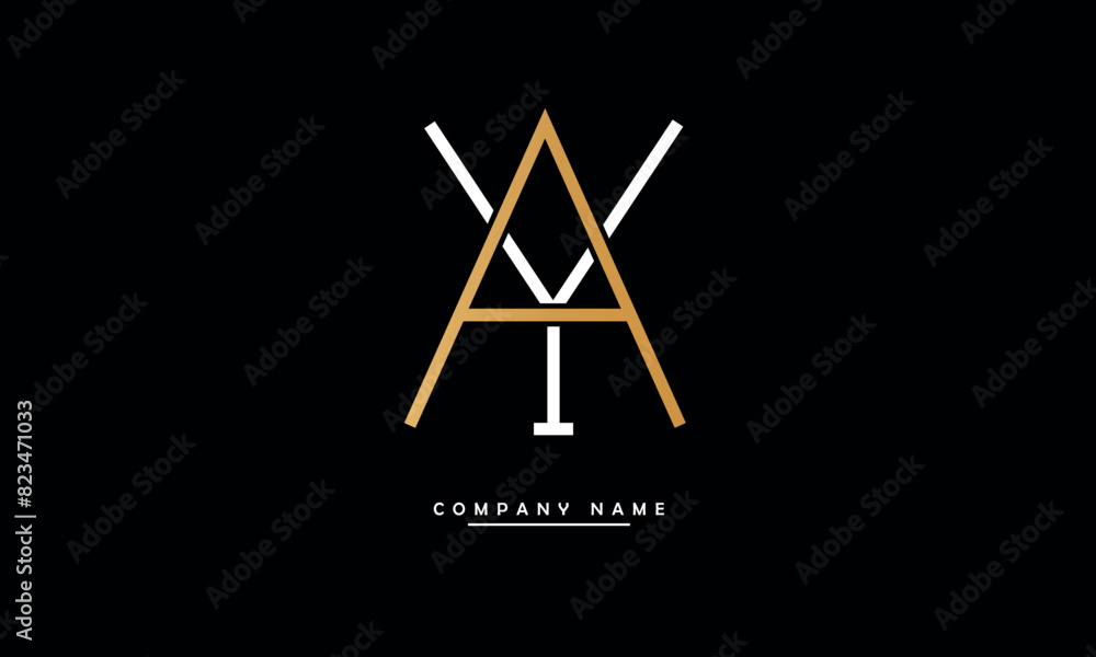 AY, YA, A, Y Abstract Letters Logo Monogram AY, YA, A, Y Abstract Letters Logo Monogram