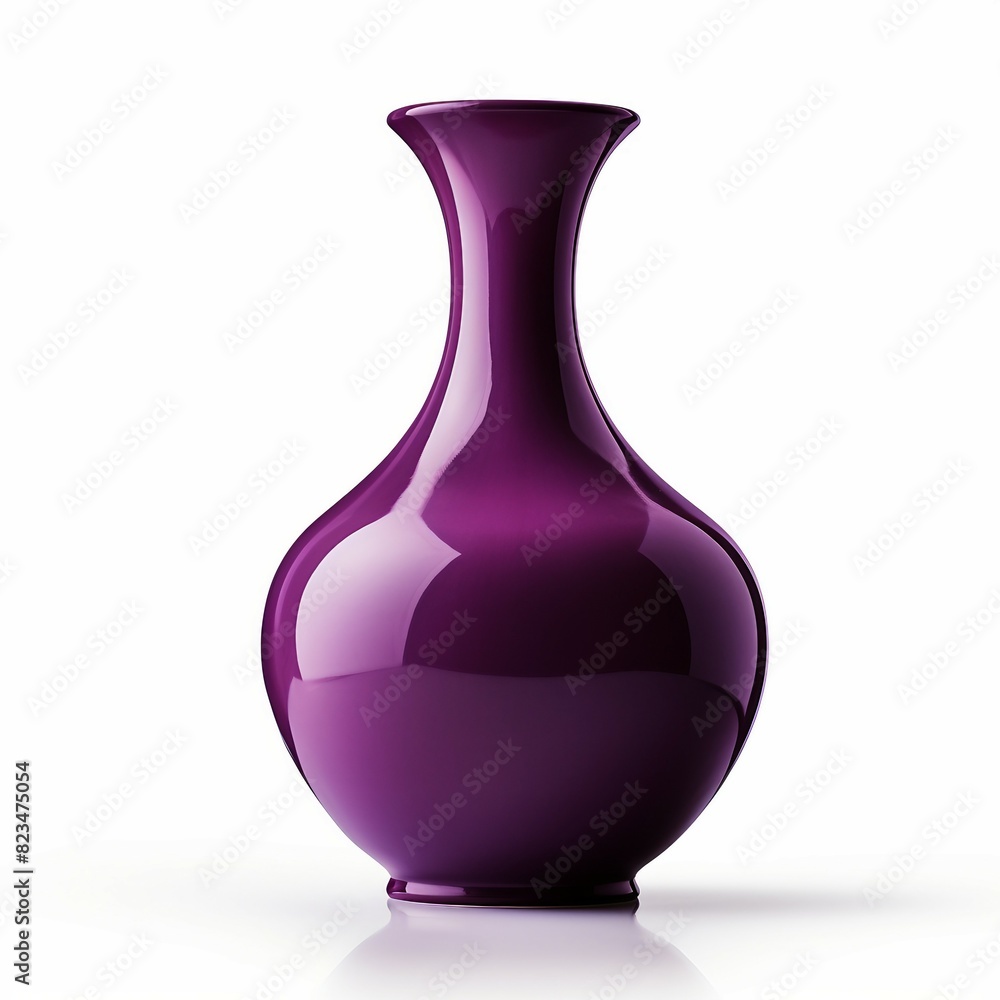 purple vase isolated on white background purple vase isolated on white background
