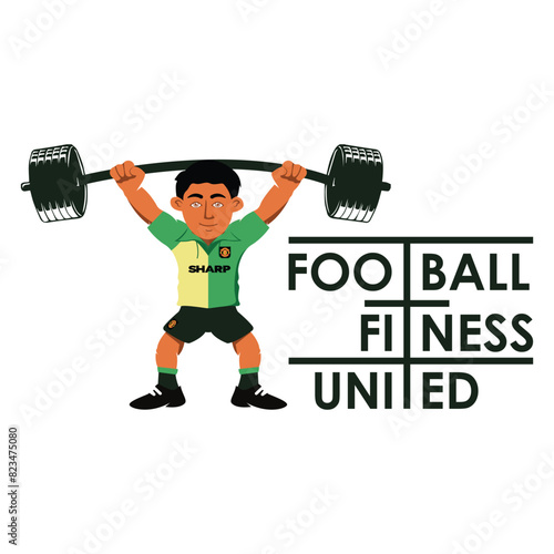football fitness united design icon