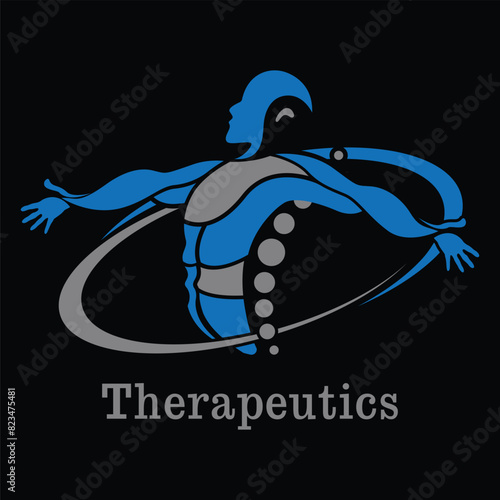 therapy logo design icon illustration