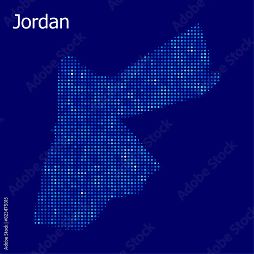 jordan map with blue bg