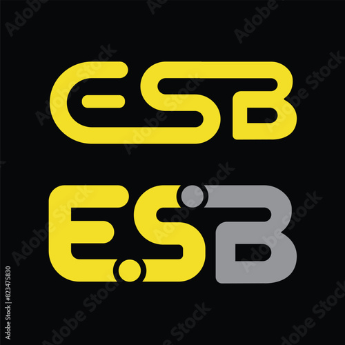 esb logo design icon illustration