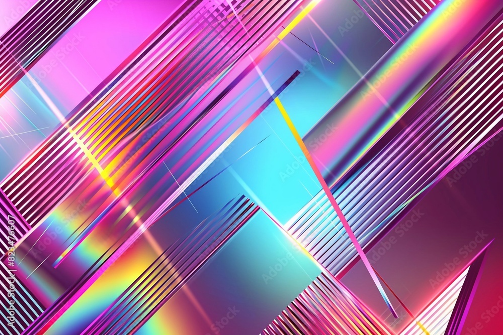 Fototapeta premium Holographic retro purple and pink metallic textured background.Macro.AI Generative.