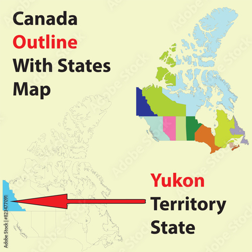 british columbia, state, map outline, canada, vector, canada ,canada state map outline, vector, graphics, eps, administrative map of Canada, North American Countries Map. The main boundary map Canada