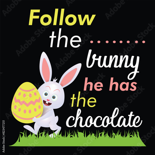 easter bunny design icon vector