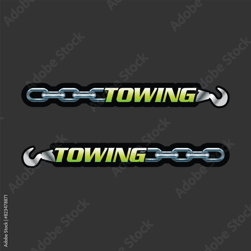 towing gear logo design icon 