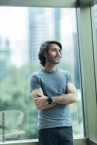 Free Download View of a young man with smartphone - GFXLoad