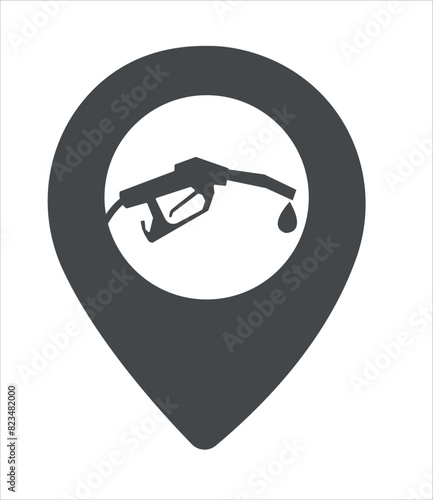 Gas icon, Gas, oil pump icon set vector illustration	